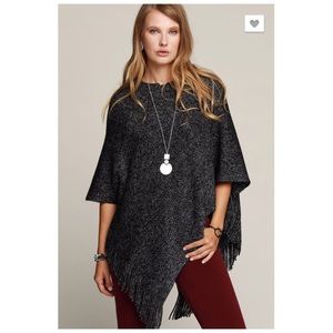 Sweaters - Black Lurex Mix Knit Poncho Sweater NEW Sweaters - Black Lurex Mix Knit Poncho Sweater NEW